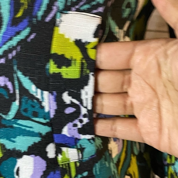 Kasper artsy corpcore multicolored single-breasted blazer Size 8 - Picture 6 of 7